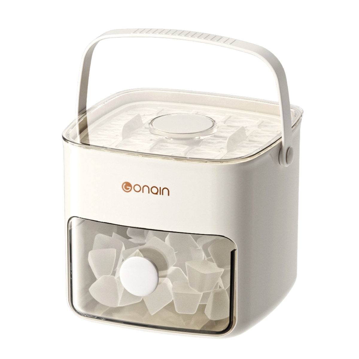 Push n Release Ice Cube Maker with Containe
