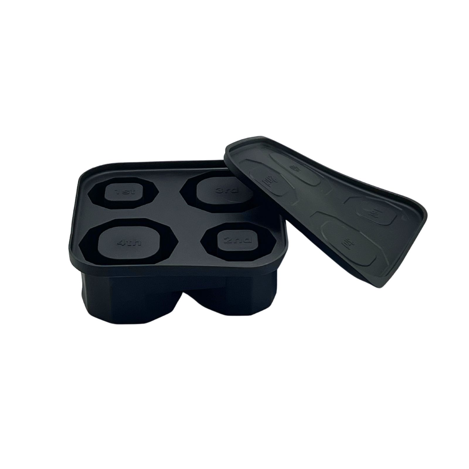 Silicone Cylinder Ice Mold with Lid and Bin