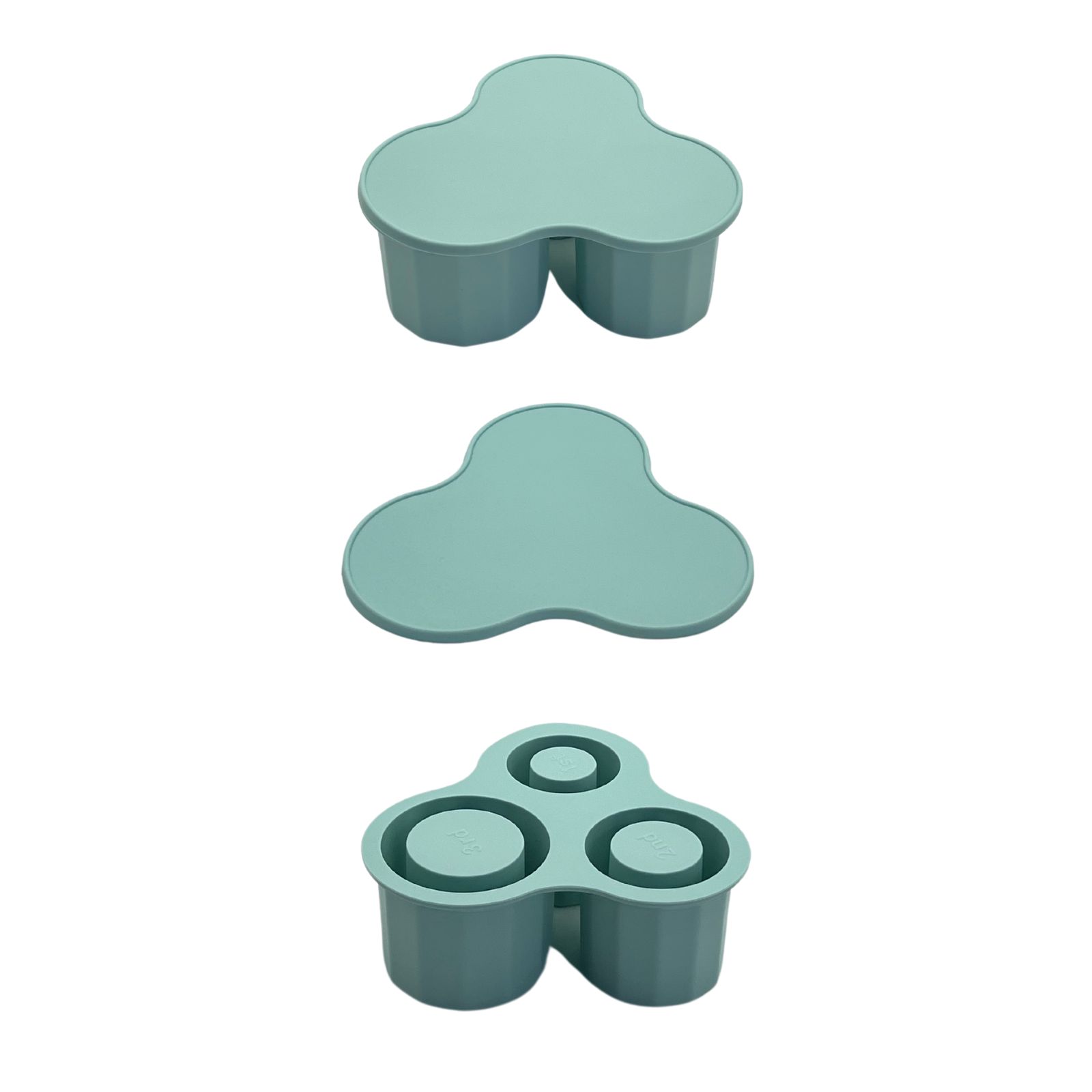 Silicone Cylinder Ice Mold with Lid and Bin