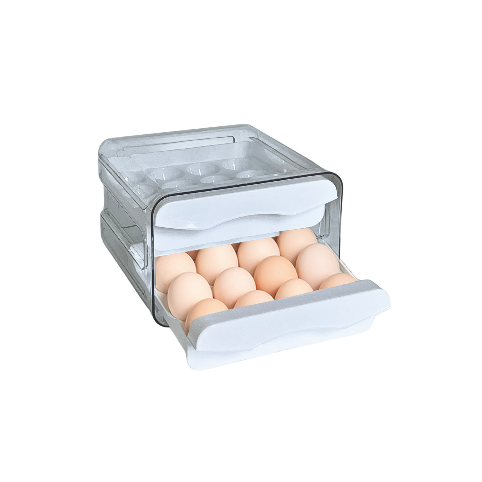 Dual Drawer Refrigerator Egg Organizer 247013